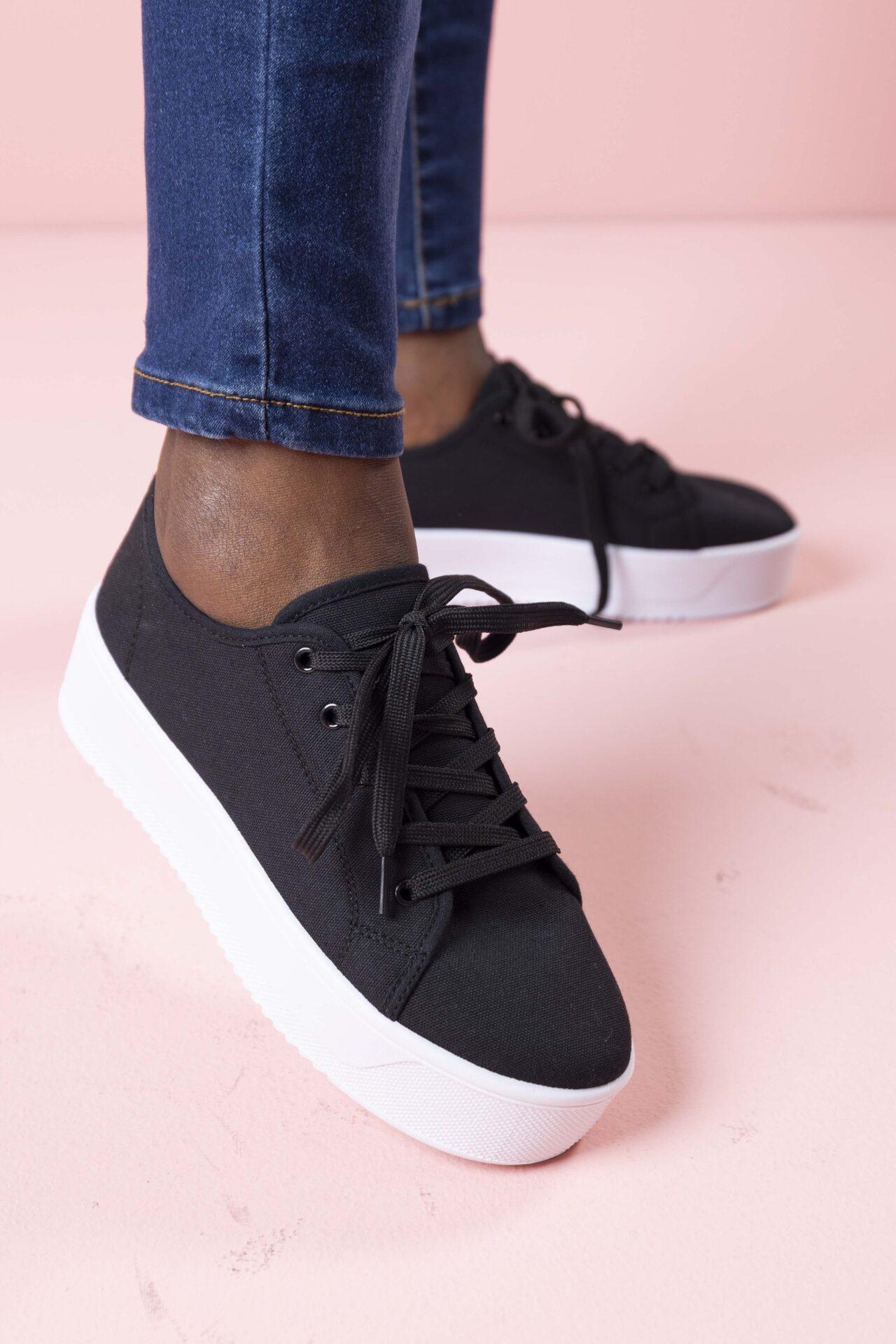Platform Sneaker - Black