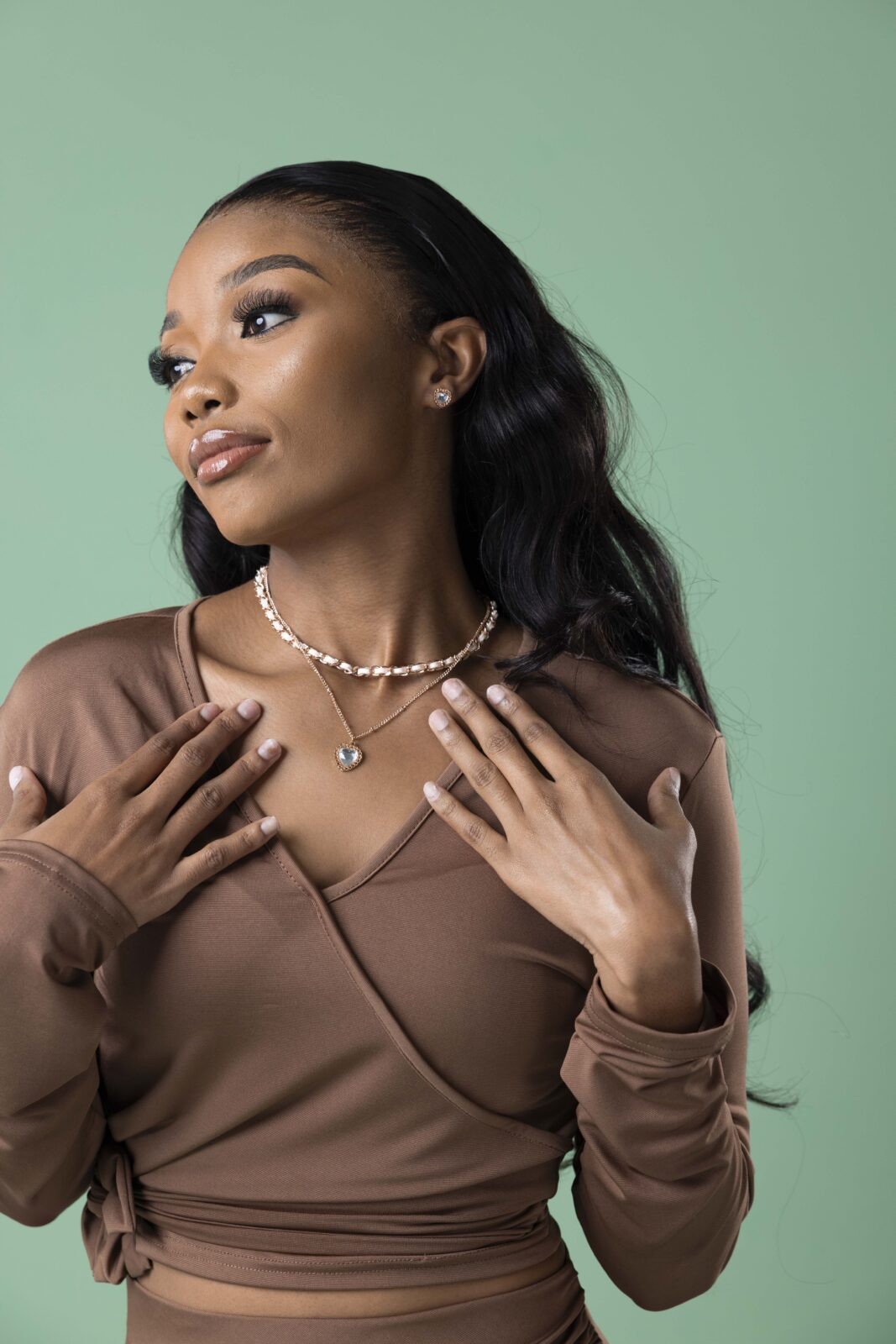 Earrings & Chain Set